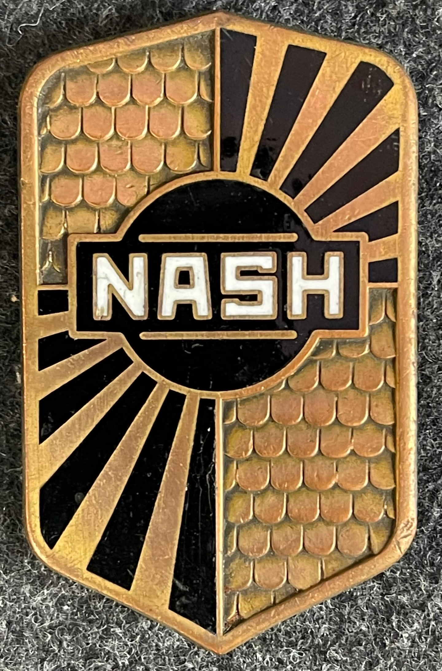 Antique 1920 1921 Nash Four Motor Car Co Radiator Emblem Badge High Grade (1 of 6)