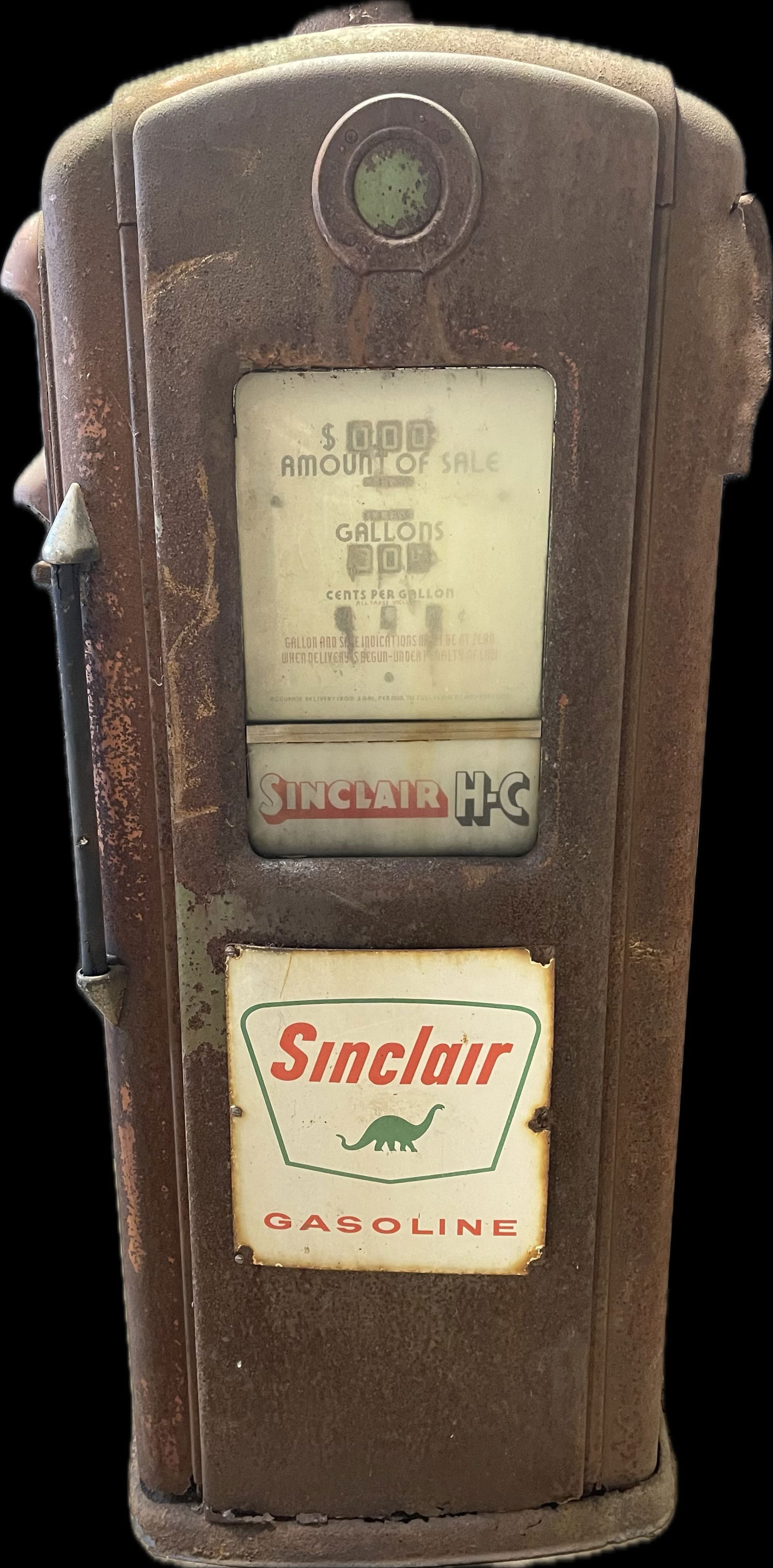 Original Patina 1950s Sinclair Station Gas Pump By Bennett (1 of 19)