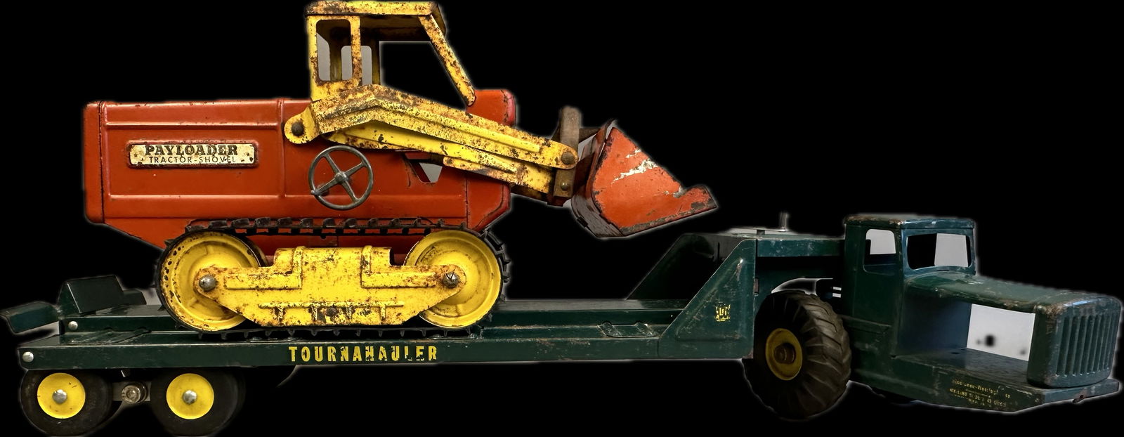 Nylint Hough Payloader 3100 Pressed Steel Toy w/ Original Tournauler - Complete (1 of 20)