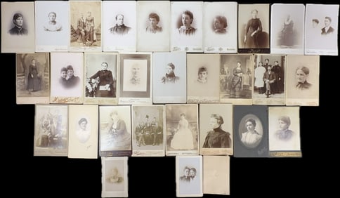 Lot 31 Victorian Era Cabinet Card Photographs All Featuring Women