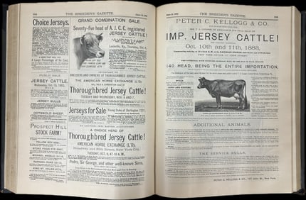 Antique Breeder's Gazette Bound Volume IV July - December 1883 912 Pages
