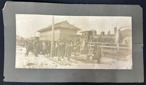 Large Photograph Featuring Moving Albany Train Station Commemoration
