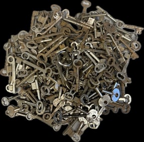 Huge Lot of 202 Victorian Skelton Keys Door Lock Keys