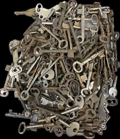 Huge Lot of 170 Victorian Skelton Keys Door Lock Keys