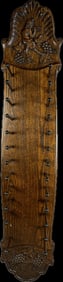 Beautiful Wood Hanging Wine Bottle Drying Rack God of Wine Carved