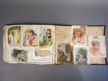 Large Victorian Scrapbook Tailor Catalog 200+ Trade Cards