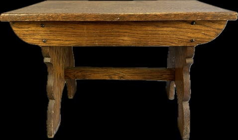 Eastlake Victorian Quarter Sawn Oak Step Stool