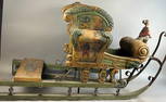Beautiful Hand Carved Decorative Childs Dimunitive Sleigh