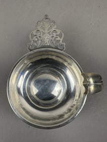 Antique Sterling Gravy Bowl Monogram K 108 Grams