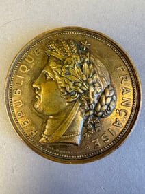 1878 Paris International Exposition Bronze Coin