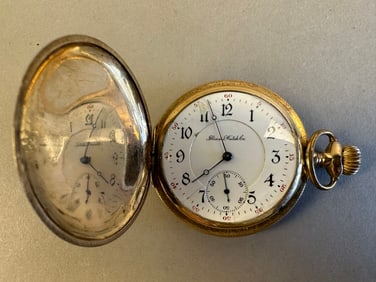Illinois Watch Co Keystone 17 Jewels Pocket Watch