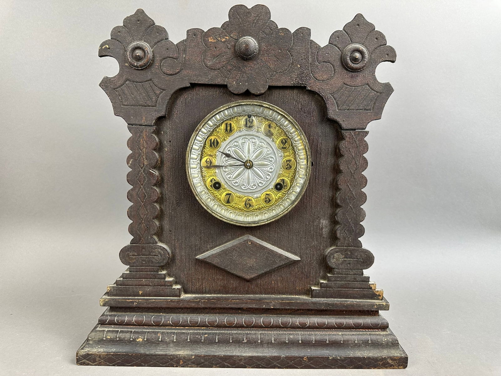 大正ロマン・昭和レトロ】ゼンマイ式 置時計 Ansonia Clock