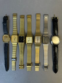 7 Mens Wrist Watch Oldsmobile Citizens Seiko Pulsar