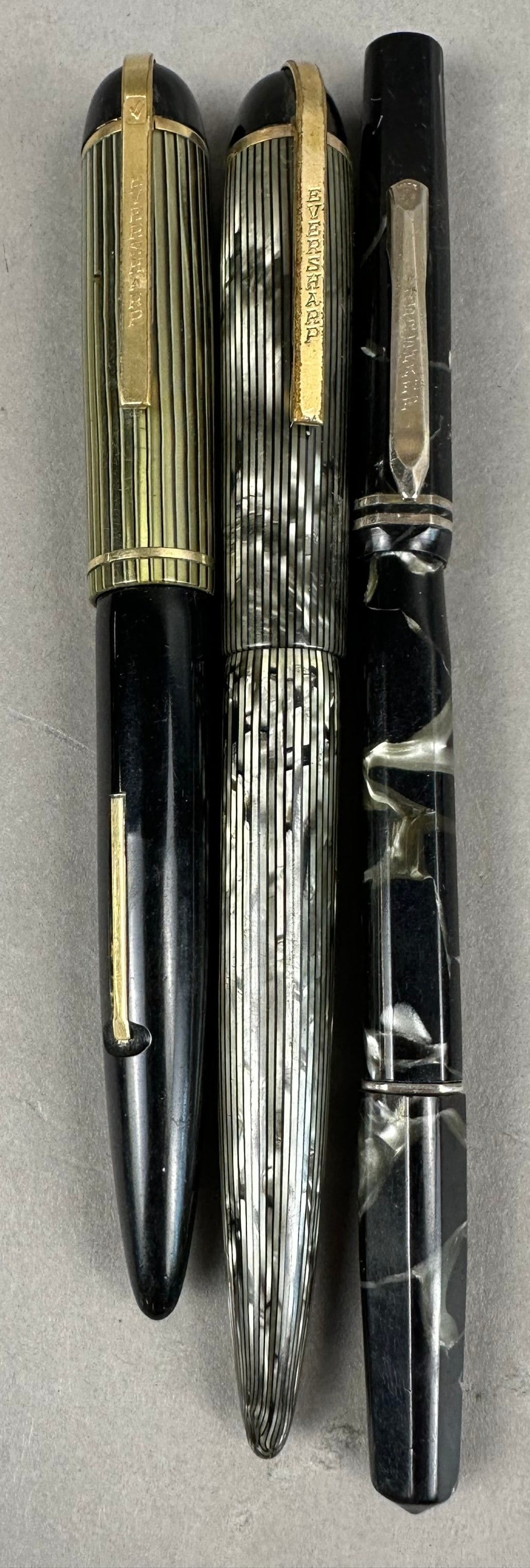 3 Art Deco Era Eversharp Skyline Fountain Pens 14K (1 of 11)