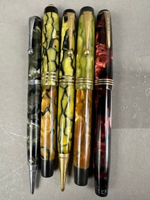 5 Art Deco Era Parker Duofold Fountain Pens