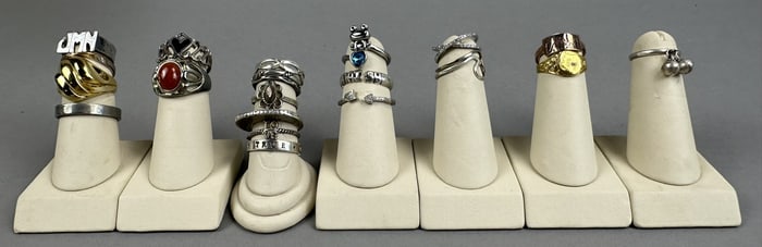 23 Sterling Silver Jewelry Ring 62 Grams Weight