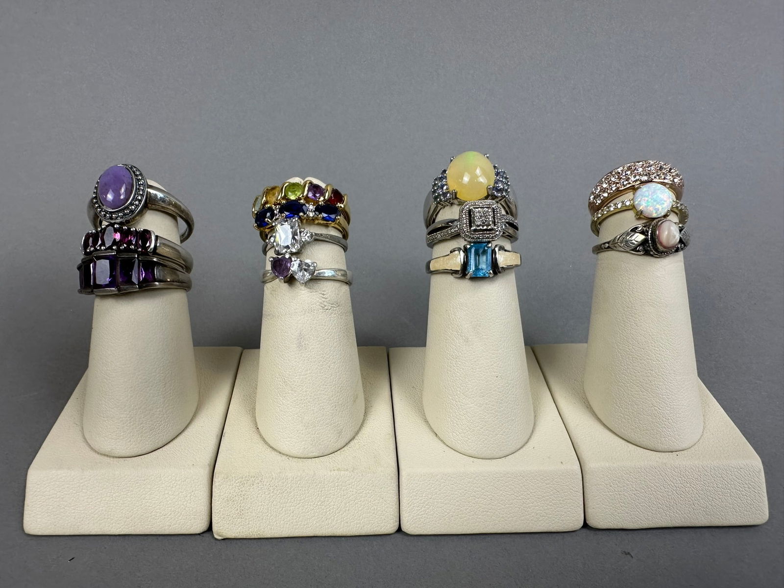 13 Sterling Silver Jewelry Ring 42 Grams Weight (1 of 13)