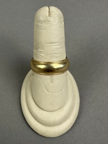 Vintage 14K Yellow Gold Mens Ring Ribbed 6.3 Grams