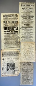 Princess Theatre Playbill Dated 1859 King Castle