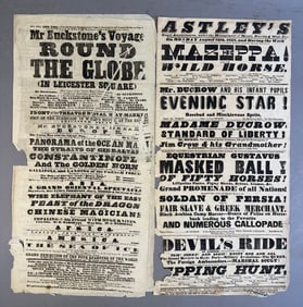 Hay Market Royal Theatre Playbill 1850s Knights