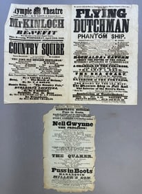 Olympic Theatre Playbill 1853 Flying Dutchman