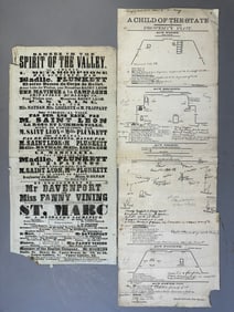 Royal Theatre French Playbill 1853 Franklin House