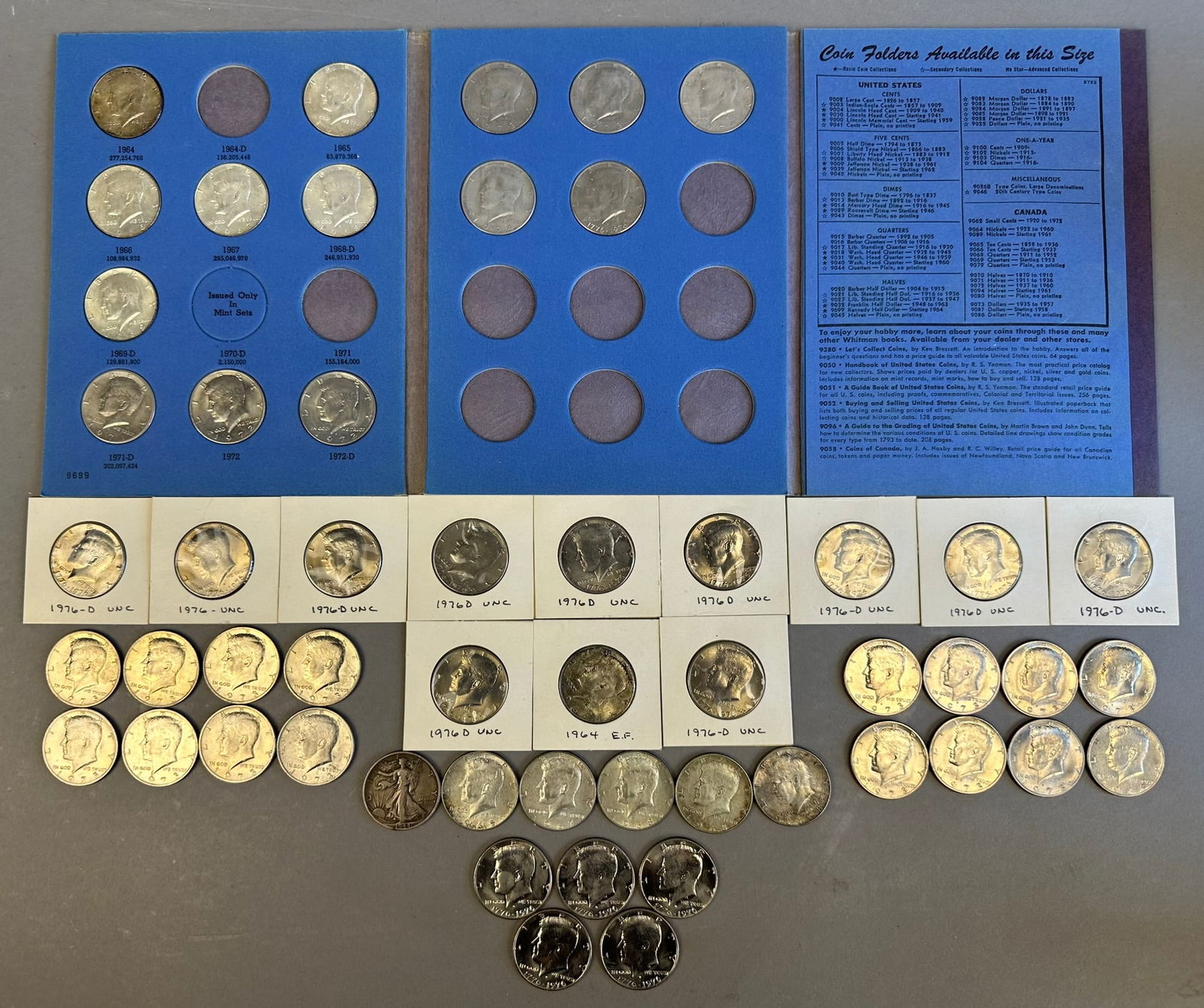 53 John F Kennedy Half Dollars 1964-1976 Silver (1 of 19)