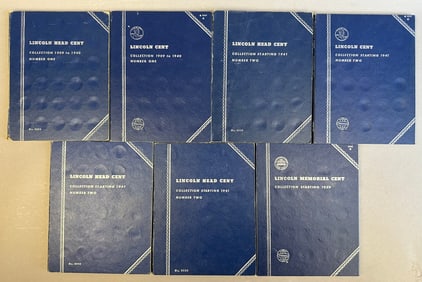204 1909-1973 Lincoln Wheat Penny Cent Coins Albums