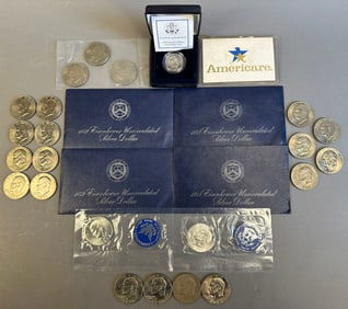 25 Eisenhower Silver Dollar Coins Proof Sets 71-76