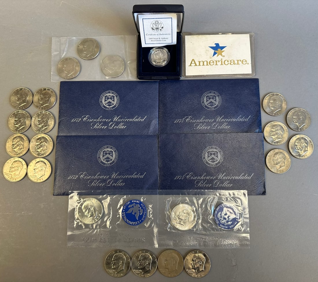 25 Eisenhower Silver Dollar Coins Proof Sets 71-76 (1 of 19)