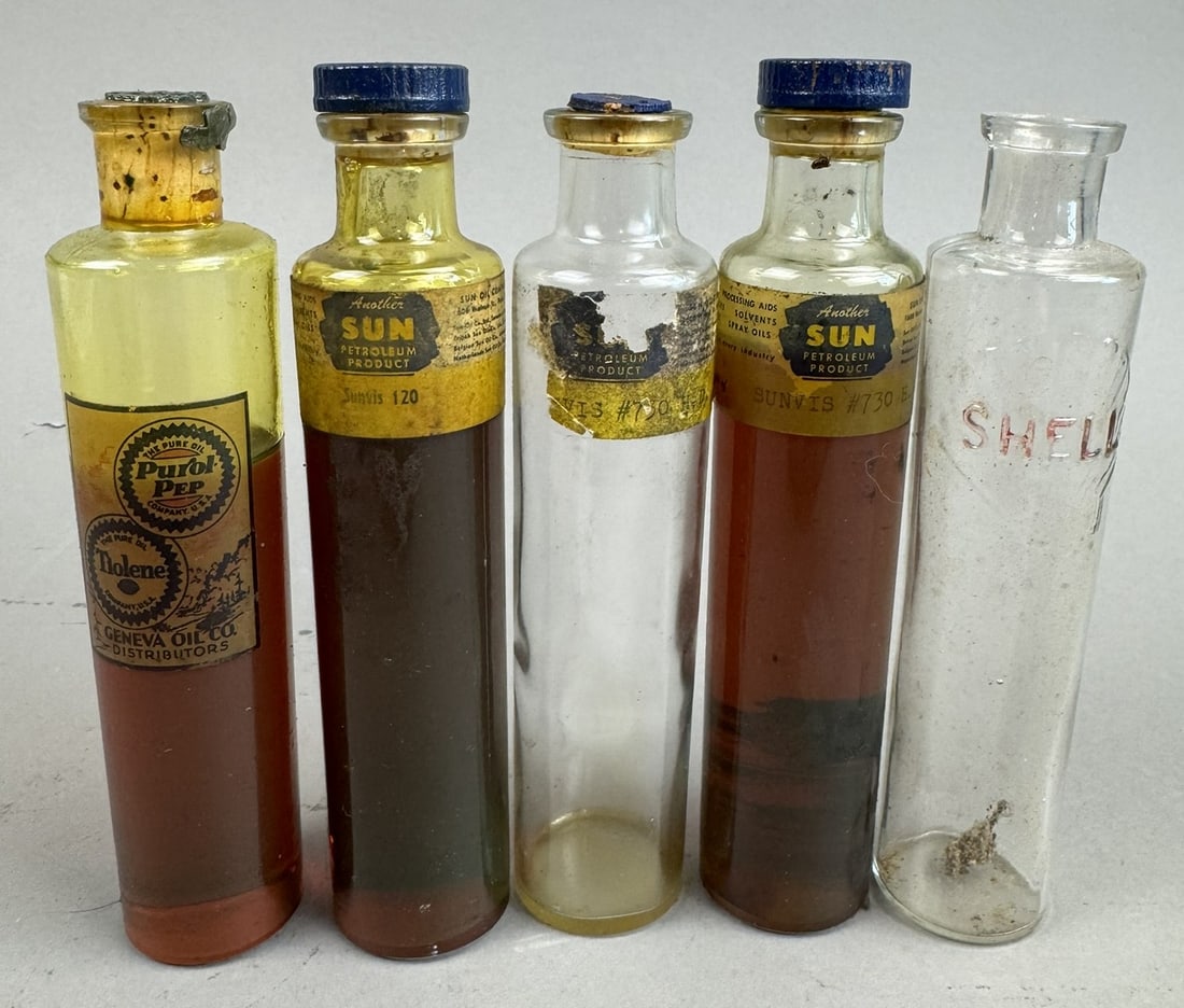 Lot 5 Original Sun Pure & Shell Sample Oil Bottles (1 of 6)