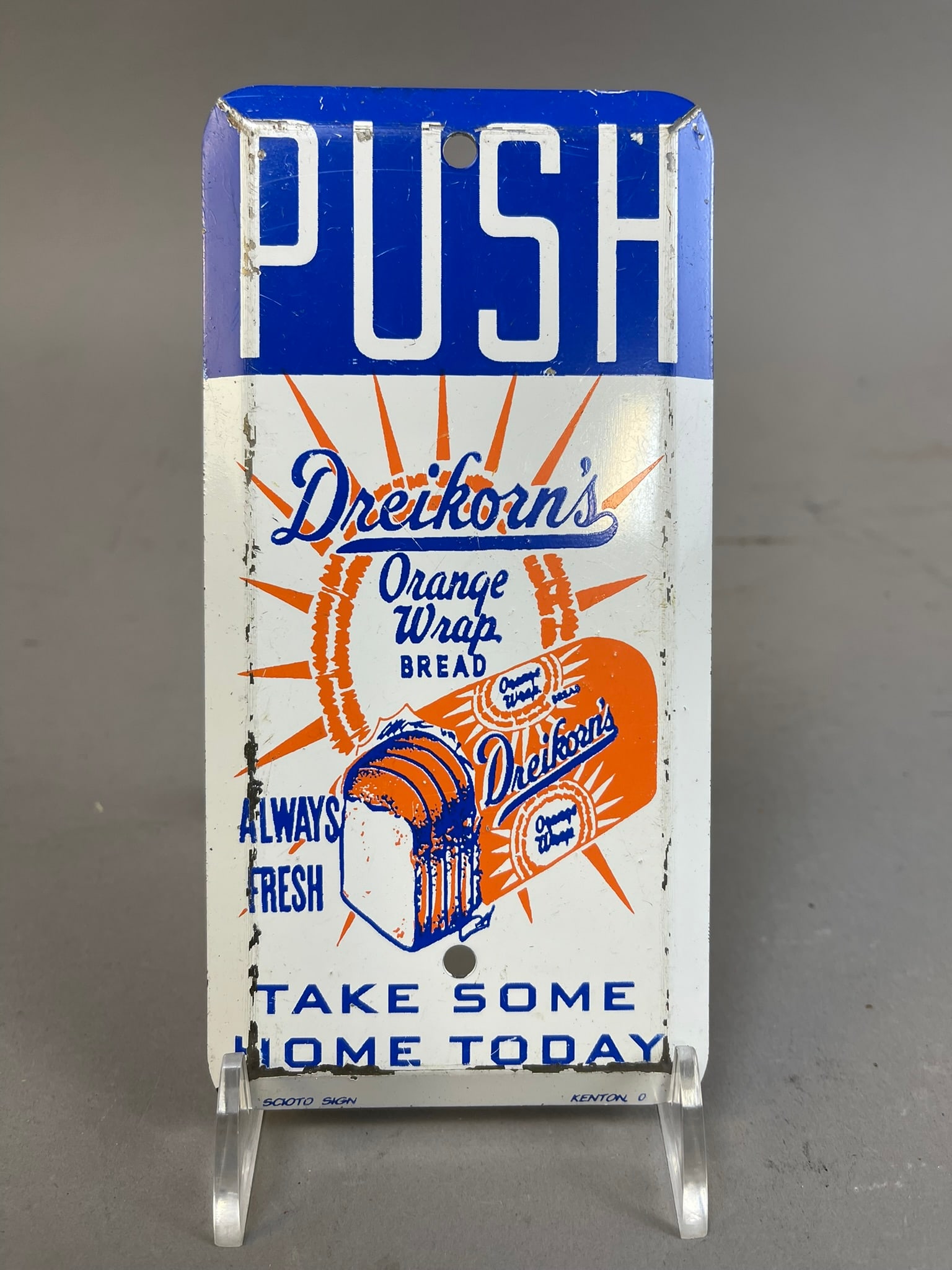 Dreikorn's Bread SST Door Push by Scioto Signs (1 of 7)