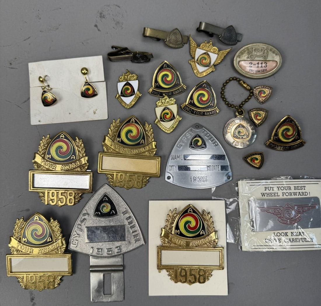 Lot 23 AMA American Motorcycle Association Pins (1 of 11)