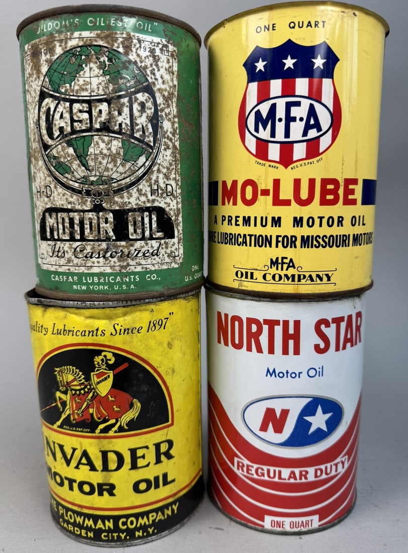 Caspar MFA Invader North Star Motor Oil Quart Can Lot (1 of 11)