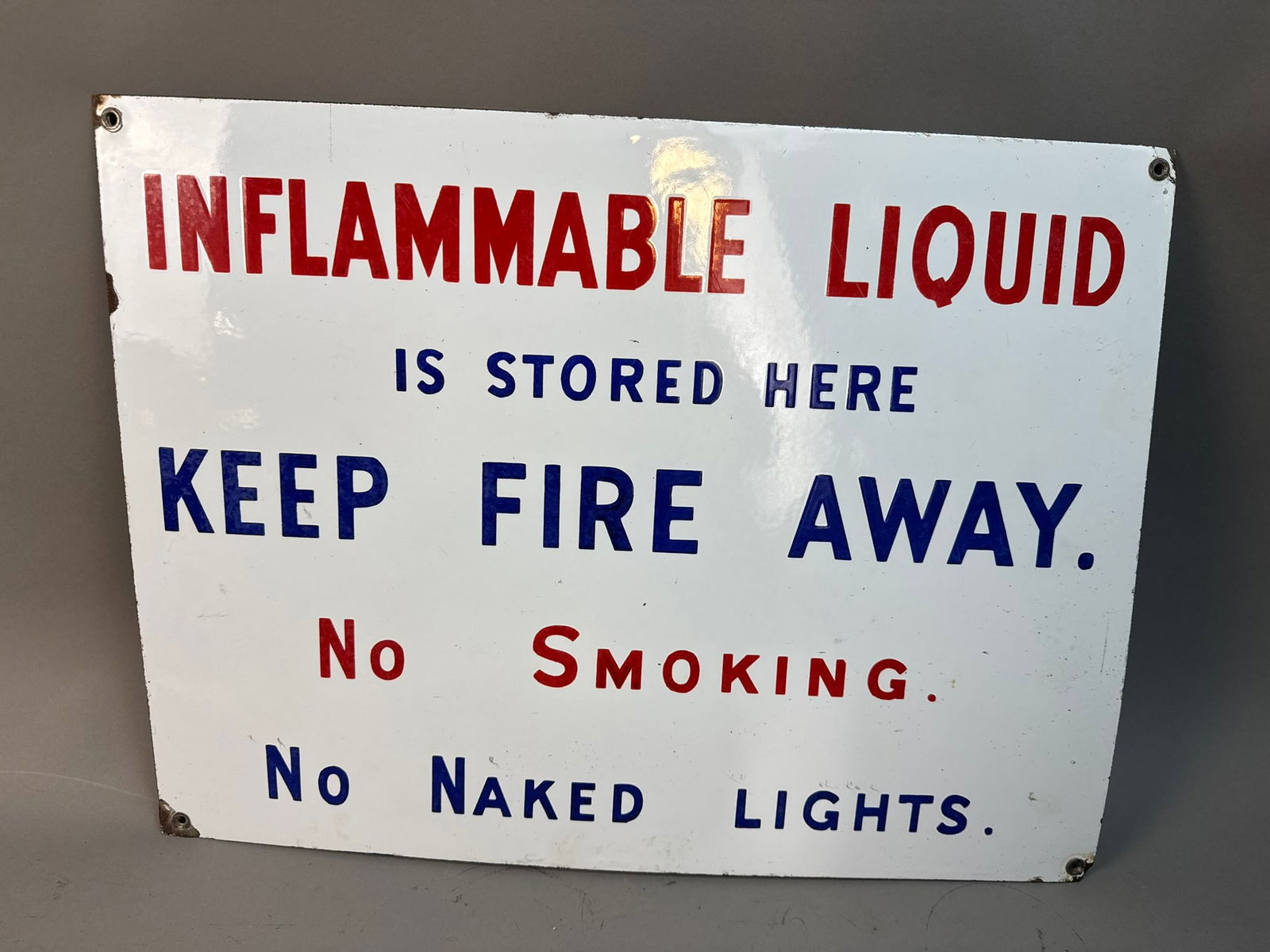 30s Keep Fire Away No Smoking SSP Porcelain Sign (1 of 10)
