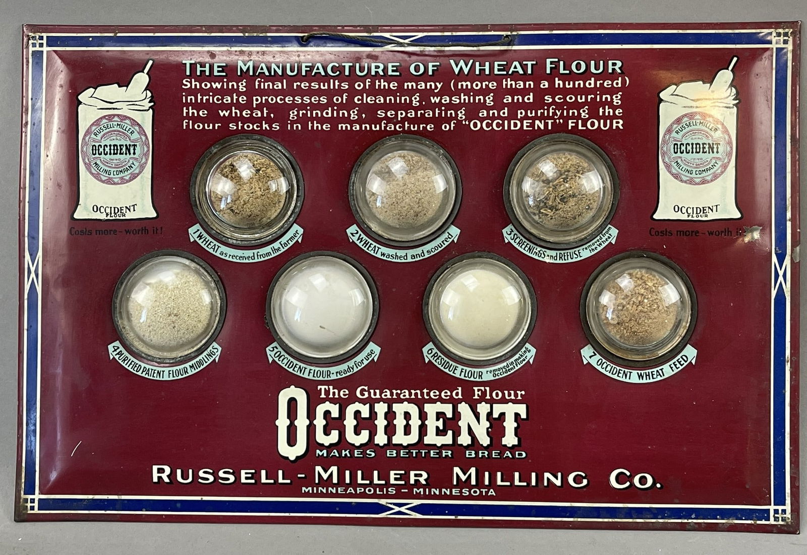 1920s Occident Wheat Flour TOC Store Display Sign (1 of 8)