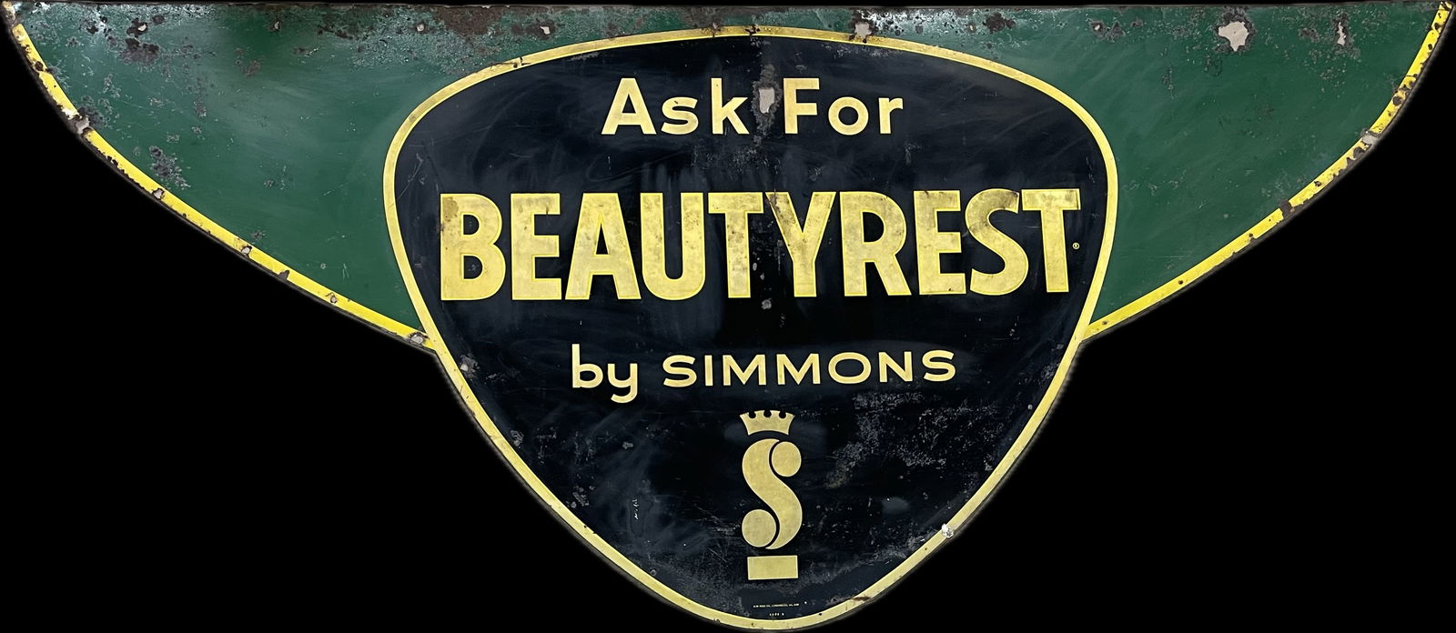 1950s Simmons Beautirest Advertising Metal Sign Mattress (1 of 11)