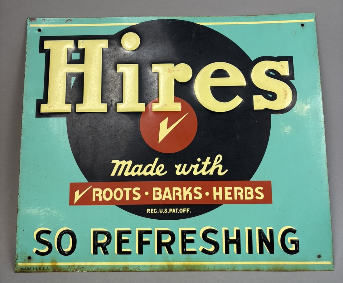 Original Hires Root Beer So Refreshing Metal Sign (1 of 8)