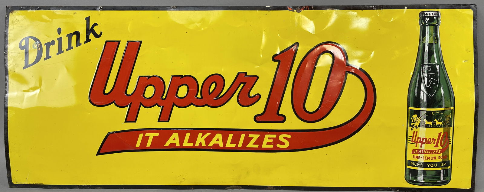 Upper 10 It Alkalizes SST 40s Soda Pop Tin Sign (1 of 9)