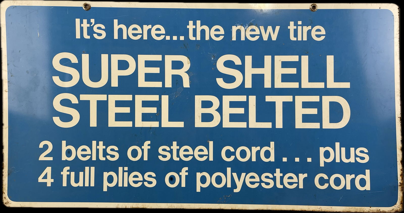 Super Shell Steel Belted Original DST Painted Metal Sign (1 of 17)