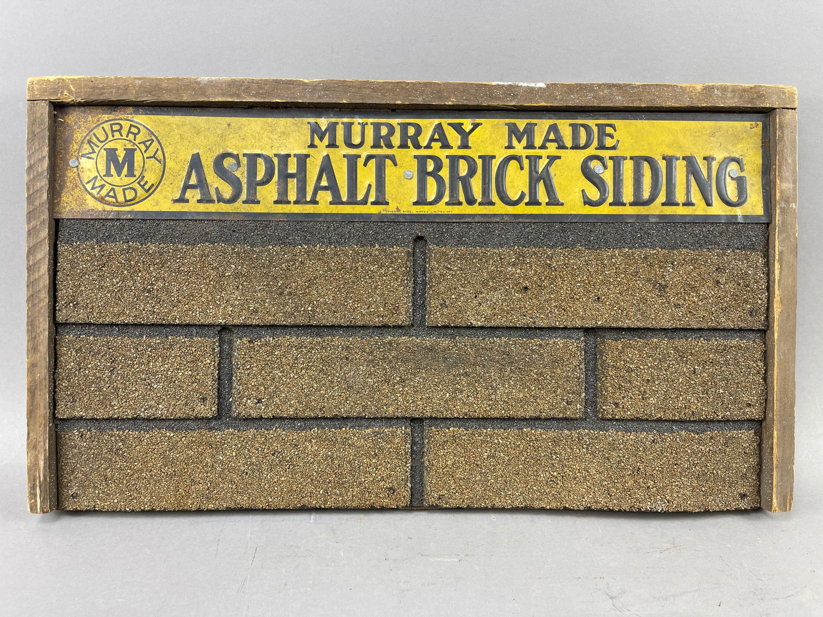 Murray Made Asphalt Brick Siding Store Display Sign (1 of 6)