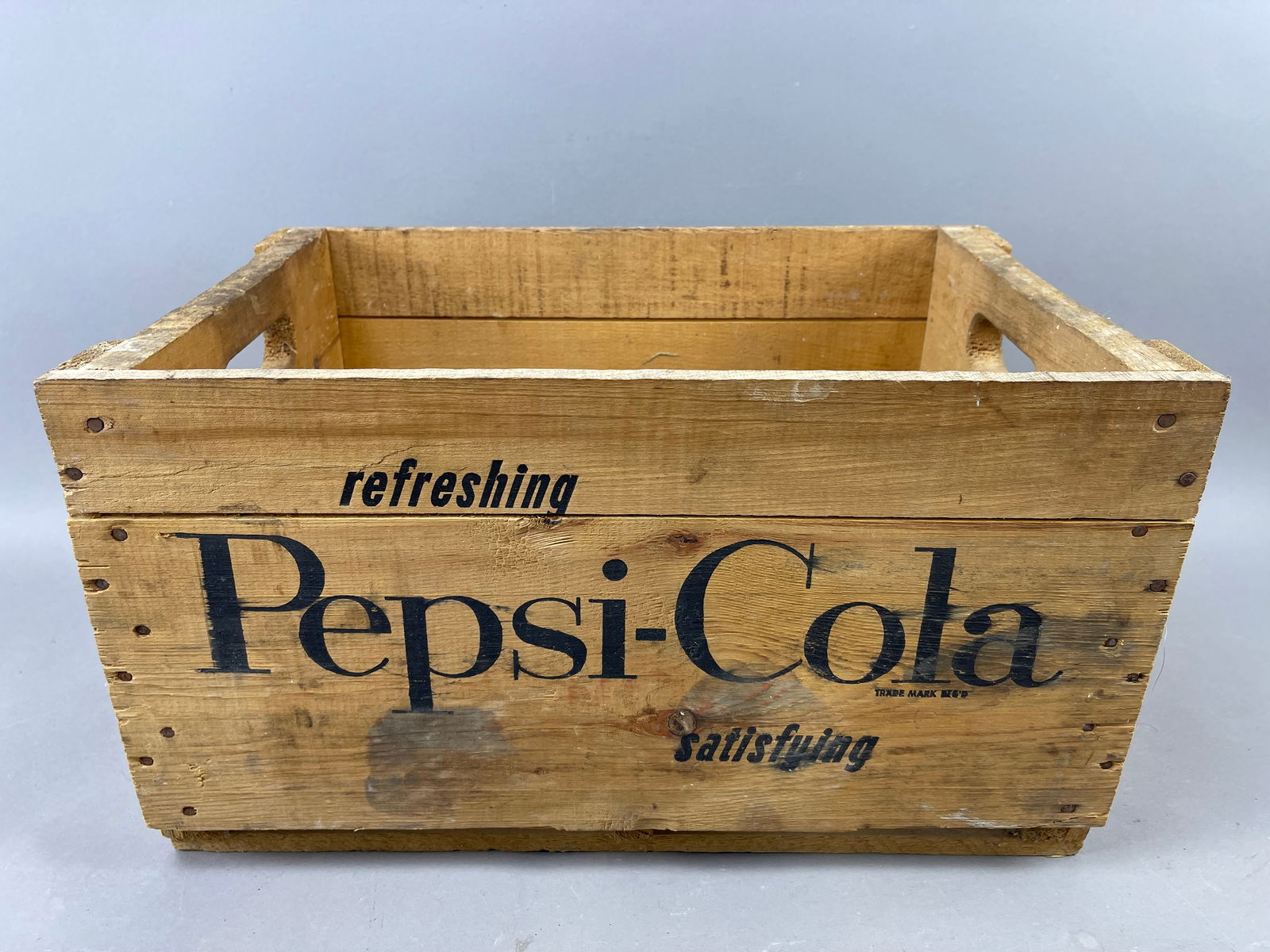 Pepsi Cola Maedel's Pure Spring Wood Shipping Crate Box (1 of 6)