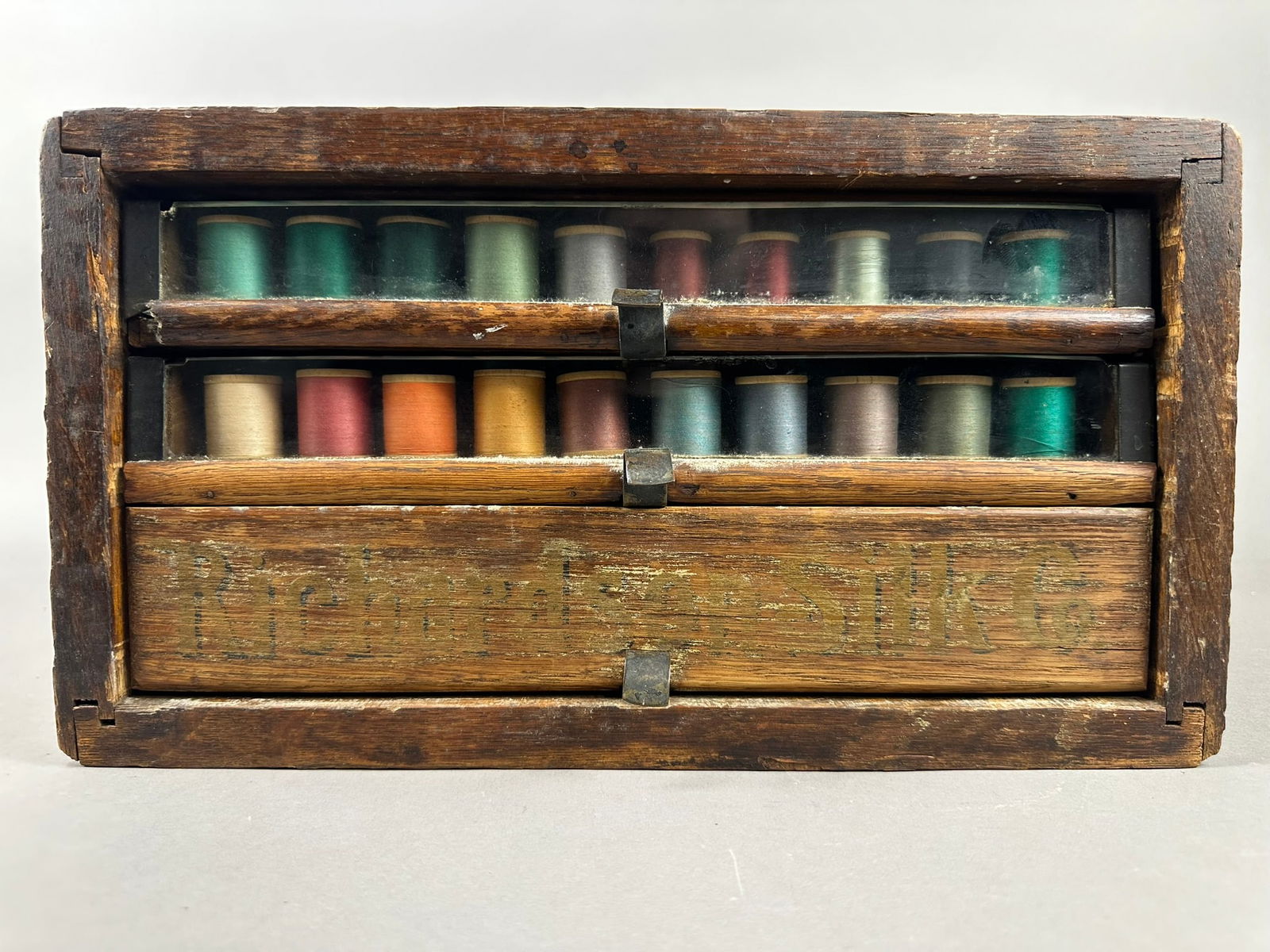 Richardson Silk Co 3 Drawer Original Wood Thread Cabinet (1 of 9)