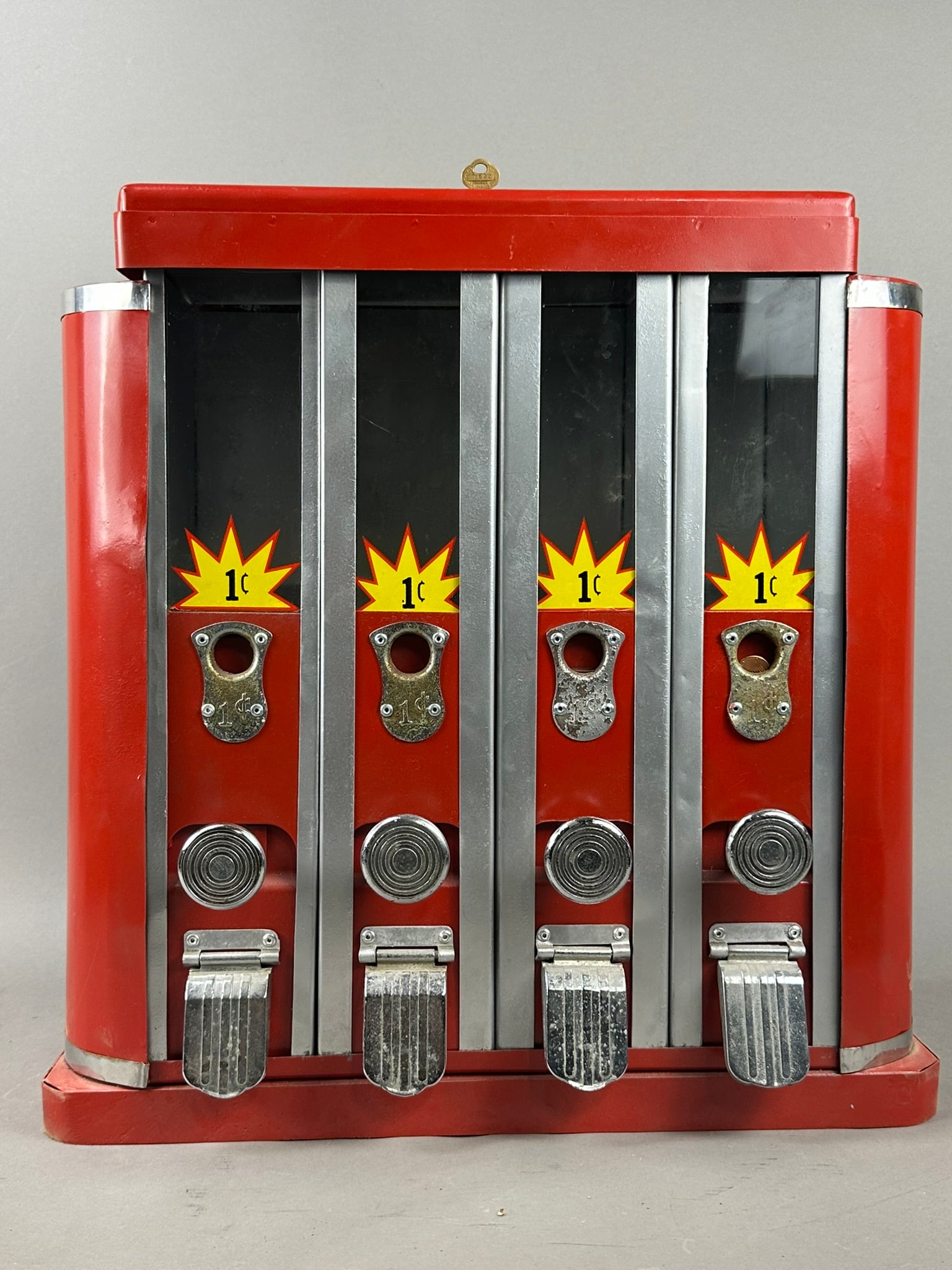 4 In 1 Original 1950s 1 Cent Candy Machine Dispenser (1 of 10)