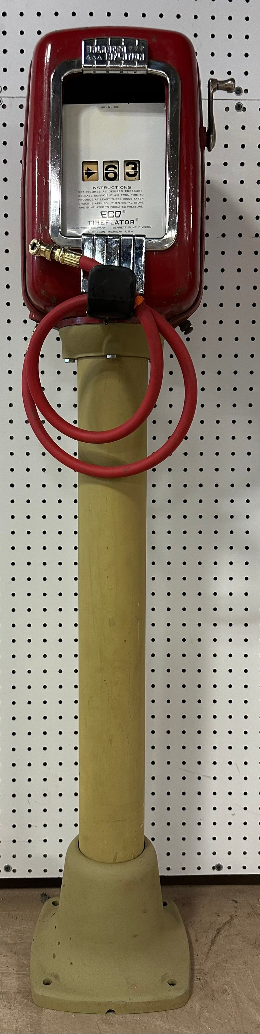 1950s Eco Tireflator Original Air Meter Station (1 of 11)