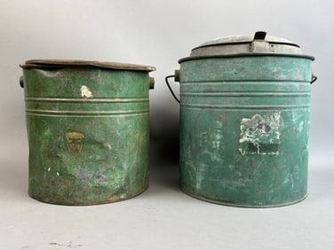 2 Antique Falls City 20s Minnow Bucket Submarine
