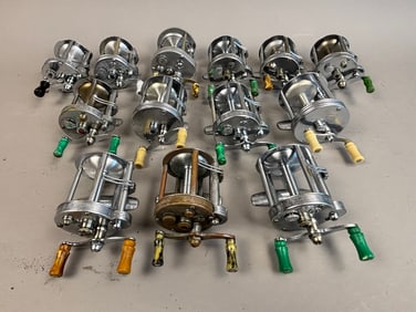 13 40s 50s Pflueger Bait Casting Fishing Reels