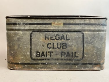 Early Regal Club Galvanized Minnow Bucket Stencil