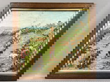 Late 1800s Burnard Alger Cereal Advertising Litho
