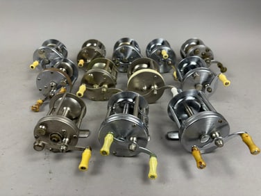 12 40s 50s Southbend Bait Casting Fishing Reels